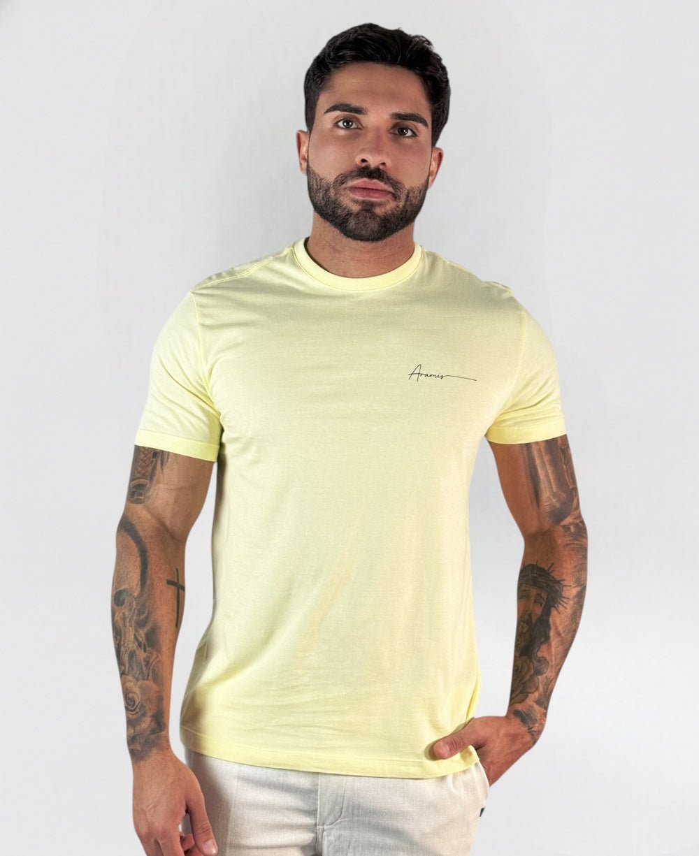 Camiseta Masculina Amarela Malha Regular - Aramis