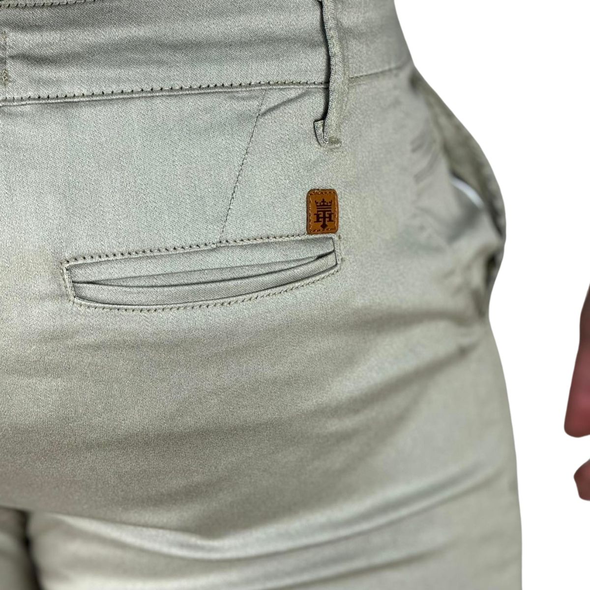 Calça Alfaiataria Caqui Claro Masculina Skinny - Truehero