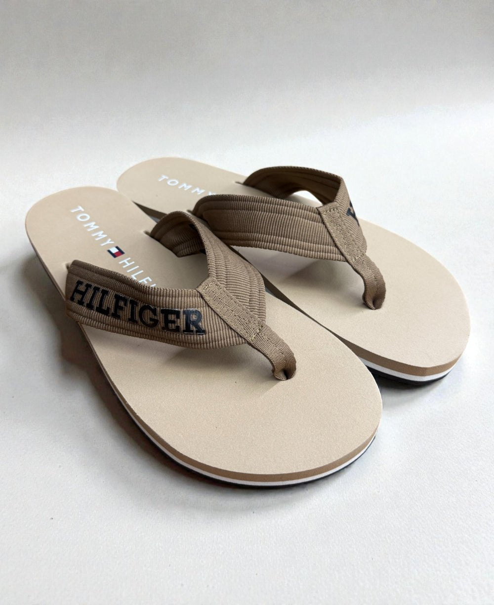 Chinelo Khaki Masculino Monotype Beach Sandal - Tommy Hilfiger