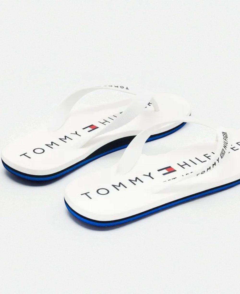 Chinelo White e Azul Masculino Symon Rubber - Tommy Hilfiger