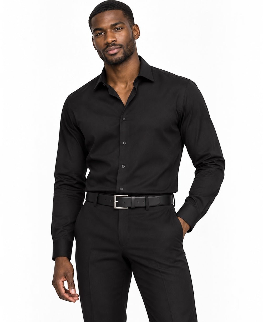 Cinto Preto Masculino Couro - Paladho´s Jeans