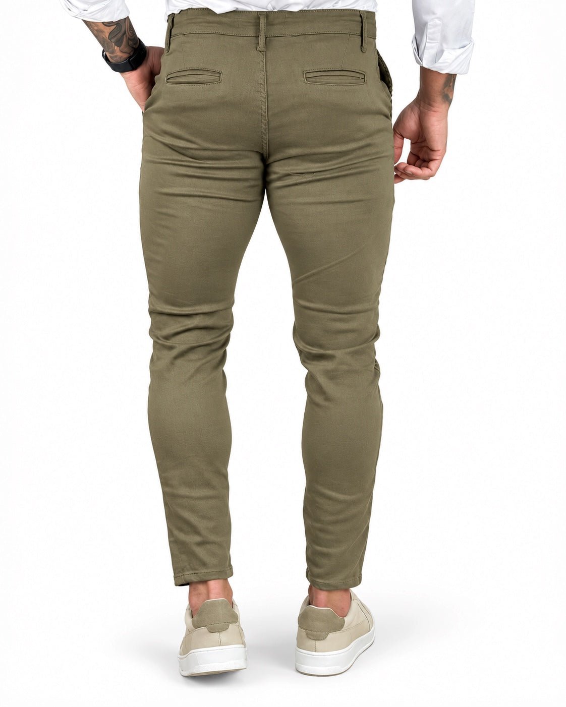 Calça Alfaiataria Caqui Slim Masculina - Codi Jeans