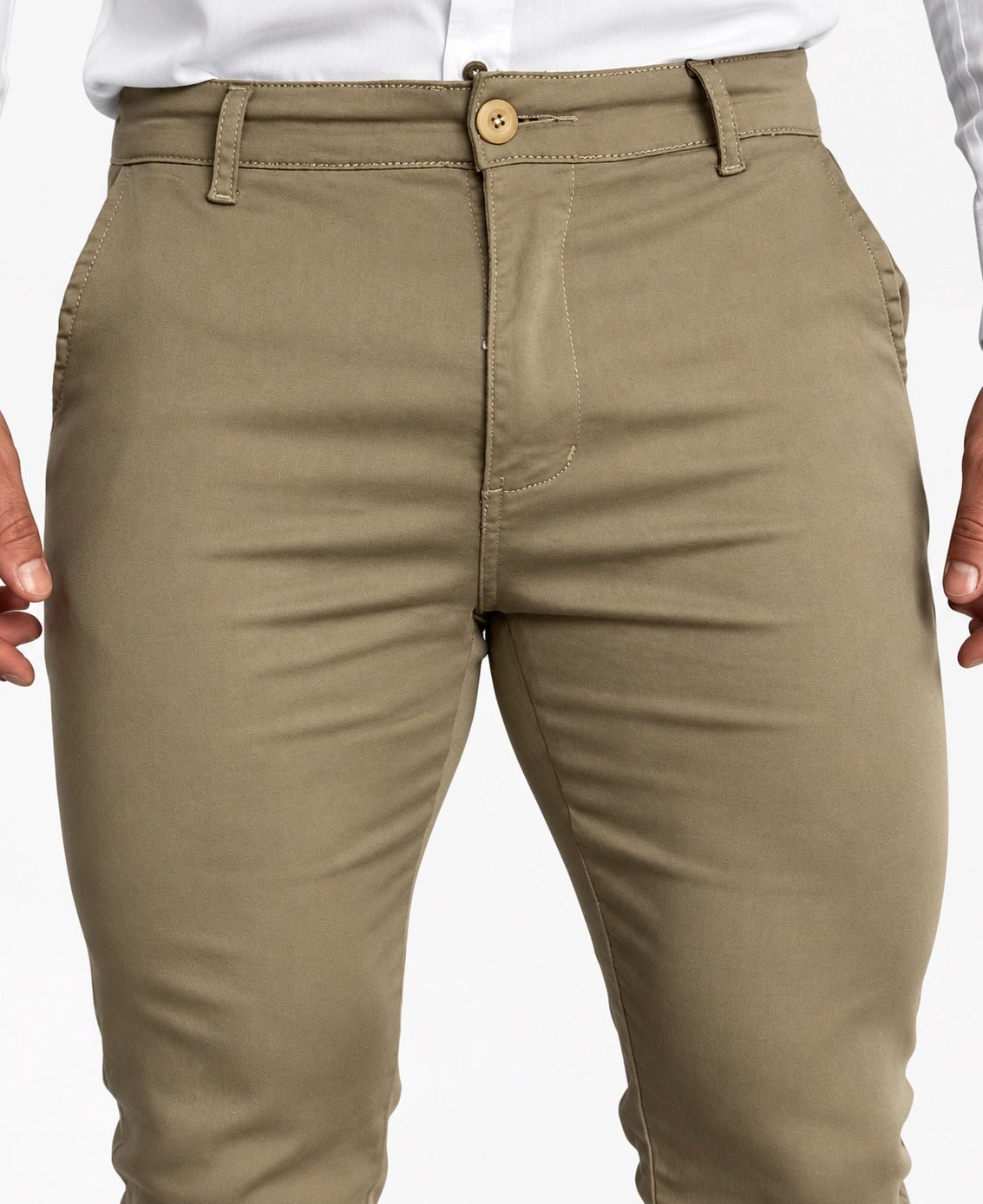 Calça Alfaiataria Caqui Slim Masculina - Codi Jeans