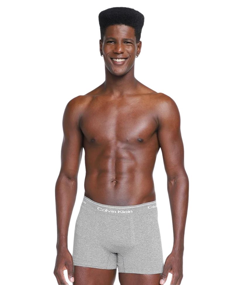 Cueca Box Cinza Trunk Modern Cotton - Calvin Klein