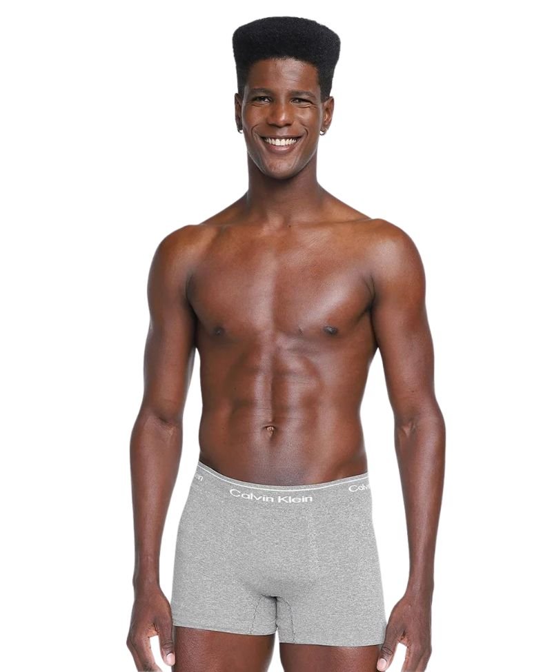 Cueca Box Cinza Trunk Modern Cotton - Calvin Klein