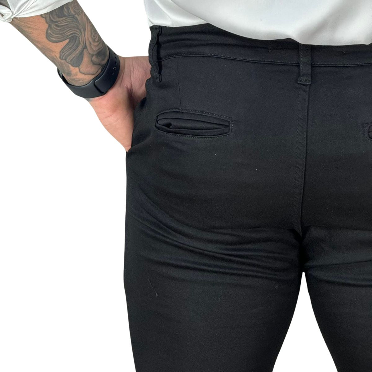 Calça Alfaiataria Preta Masculina Skinny - Truehero