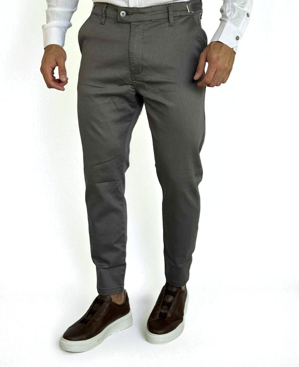 Calça Alfaiataria Cinza com Regulagem - Truehero