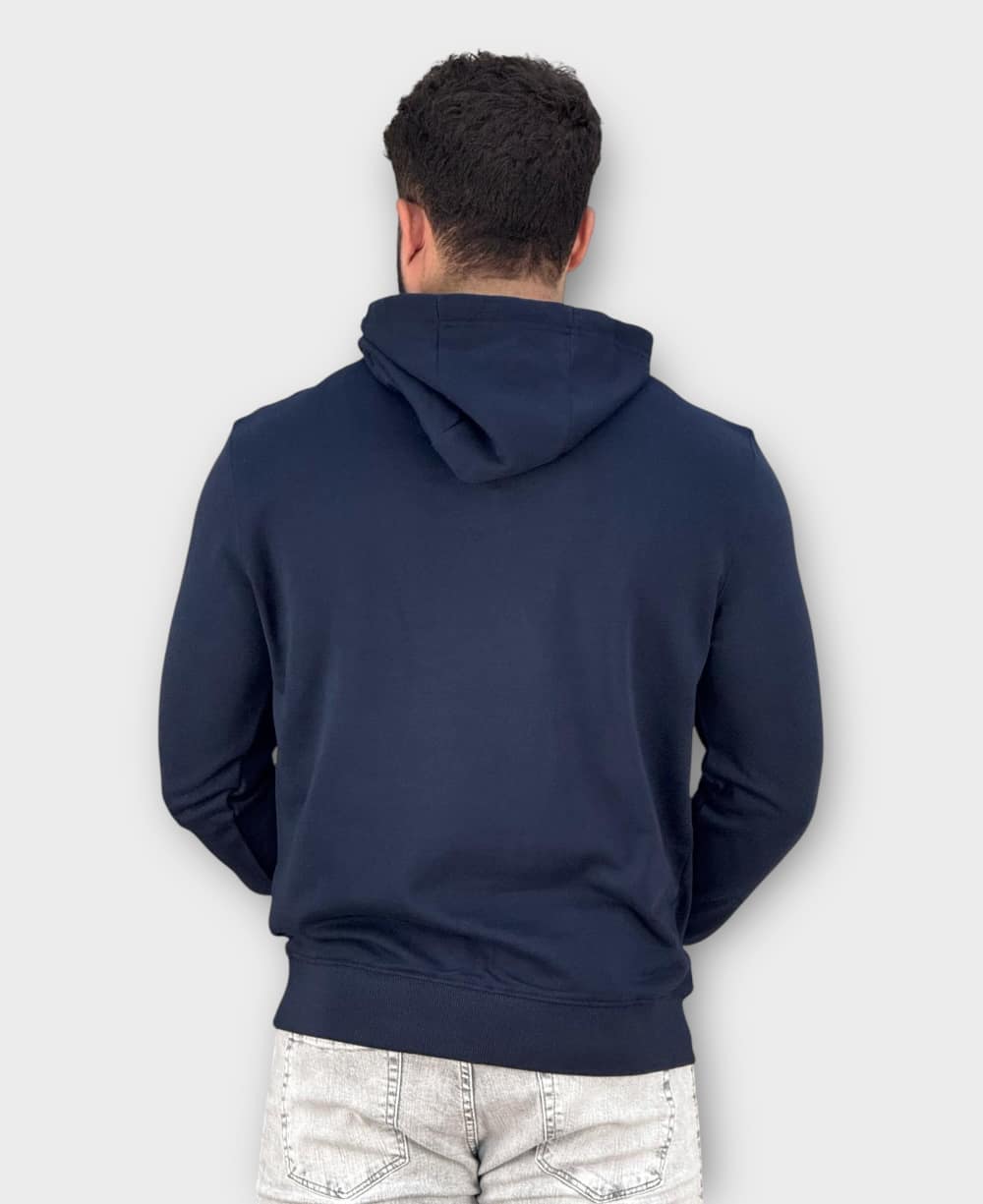 Moletom Azul Marinho Masculino Logo Com Capuz- Tommy Hilfiger