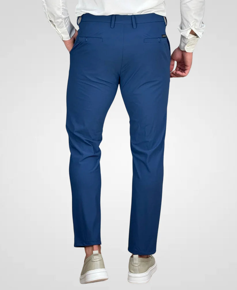 Calça Alfaiataria Azul Indigo Masculina Tecnológica - Per Pochi