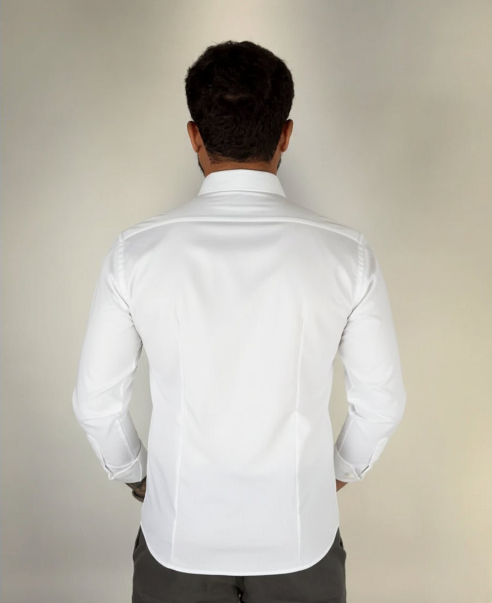 Camisa Social Manga longa Branco Fibra de Bambu - Paladhos