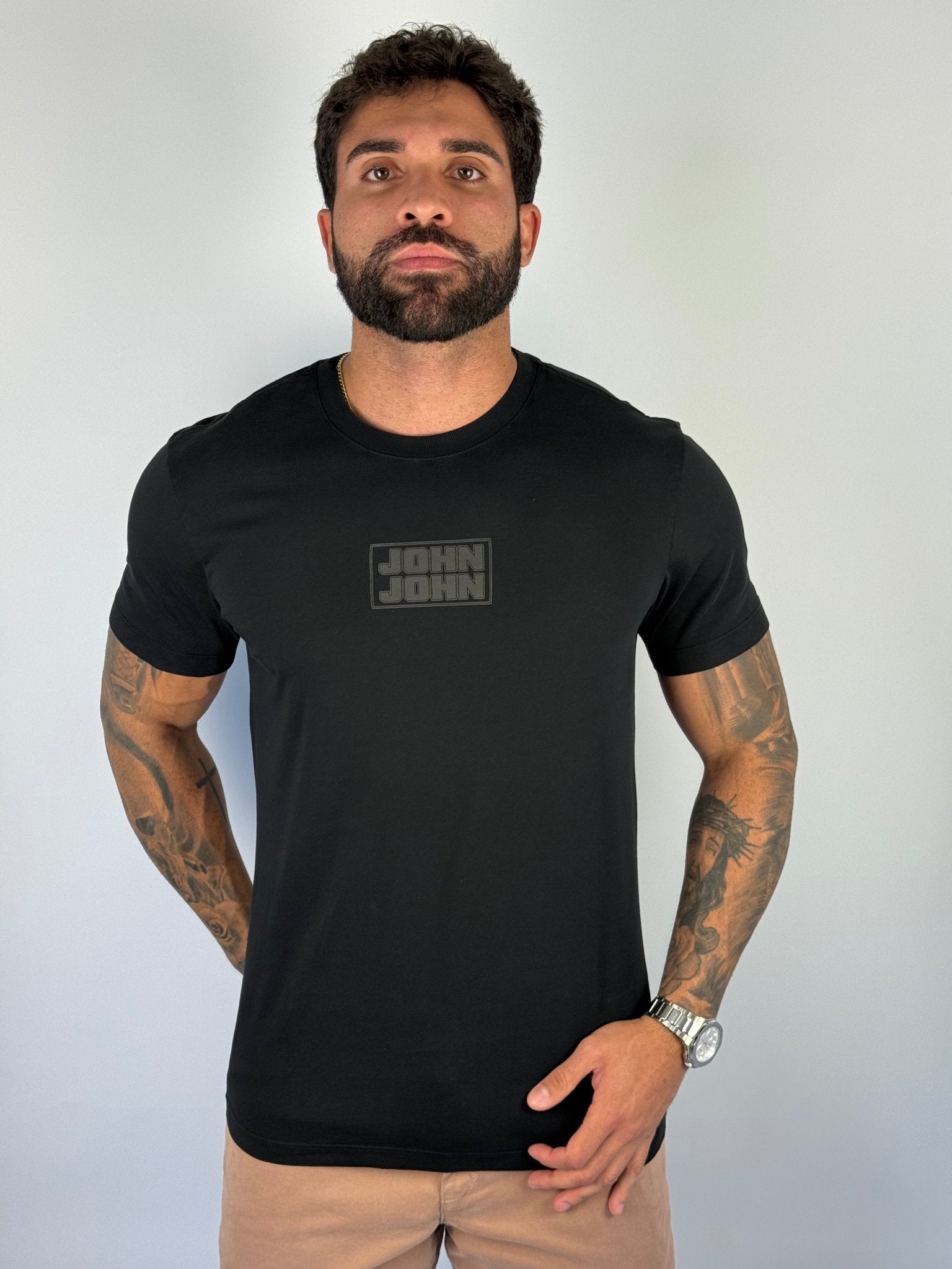Camiseta T-Shirt Sl Square Preto - John John