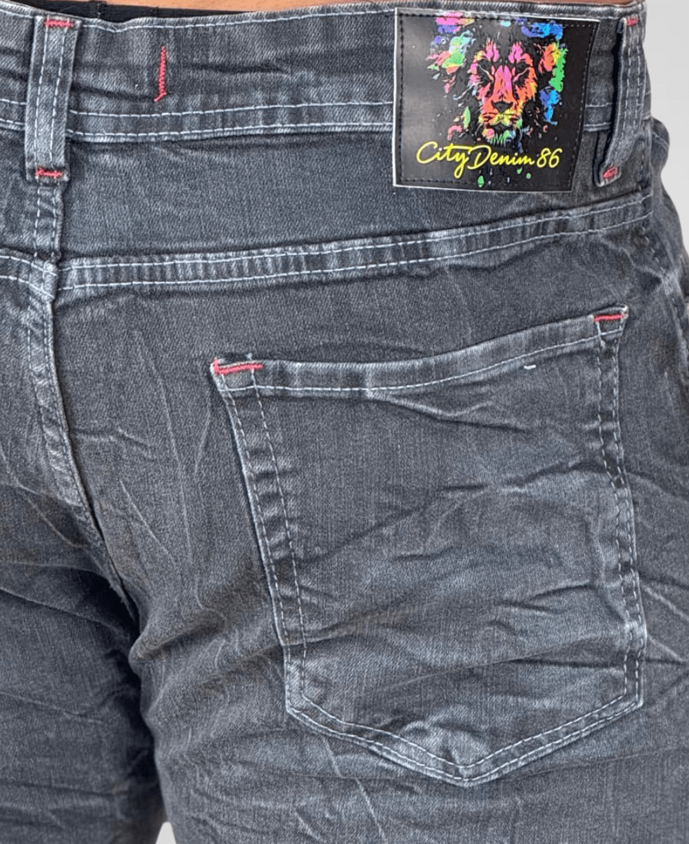 Calça Jeans Cinza Masculina Super Skinny - City Denim
