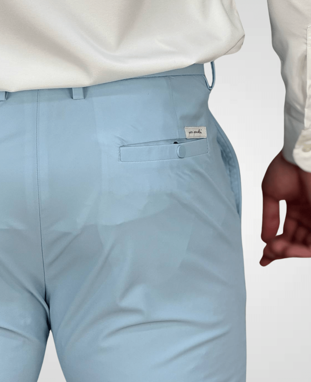 Calça Alfaiataria Azul Bebe Masculina Tecnológica - Per Pochi