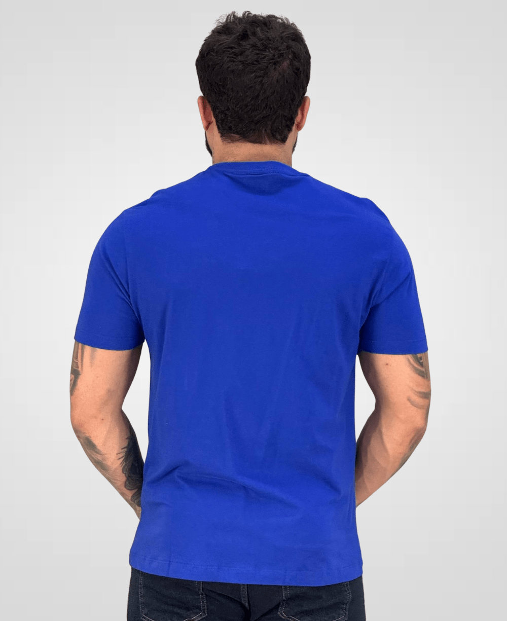 Camiseta Azul Bic Masculina Malha Regular - Aramis