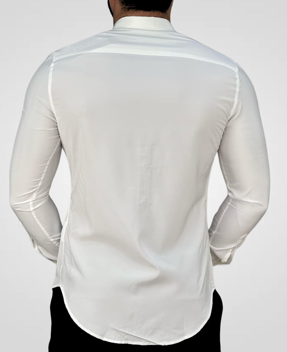 Camisa Social Branco Masculina Tecnológico - Per Pochi