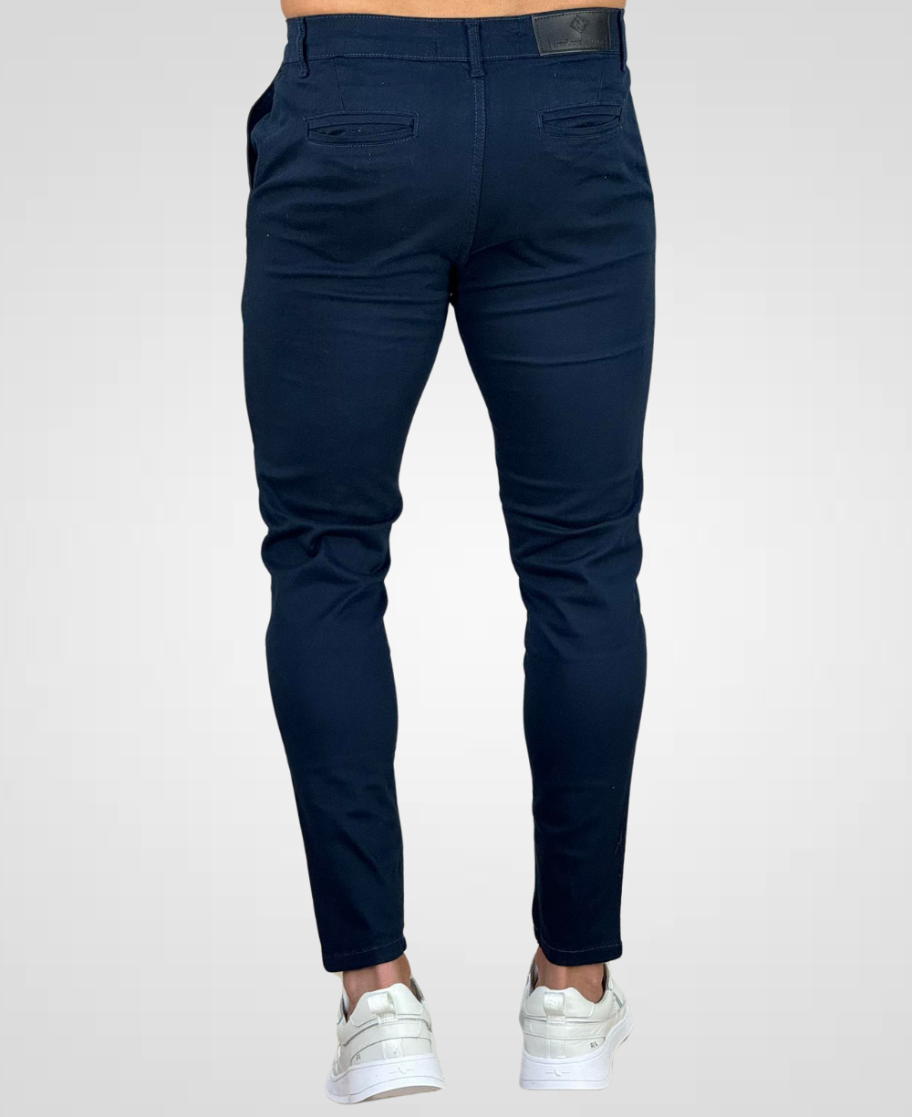 Calça Alfaiataria Sarja Azul Masculina Super Skinny - Codi Jeans