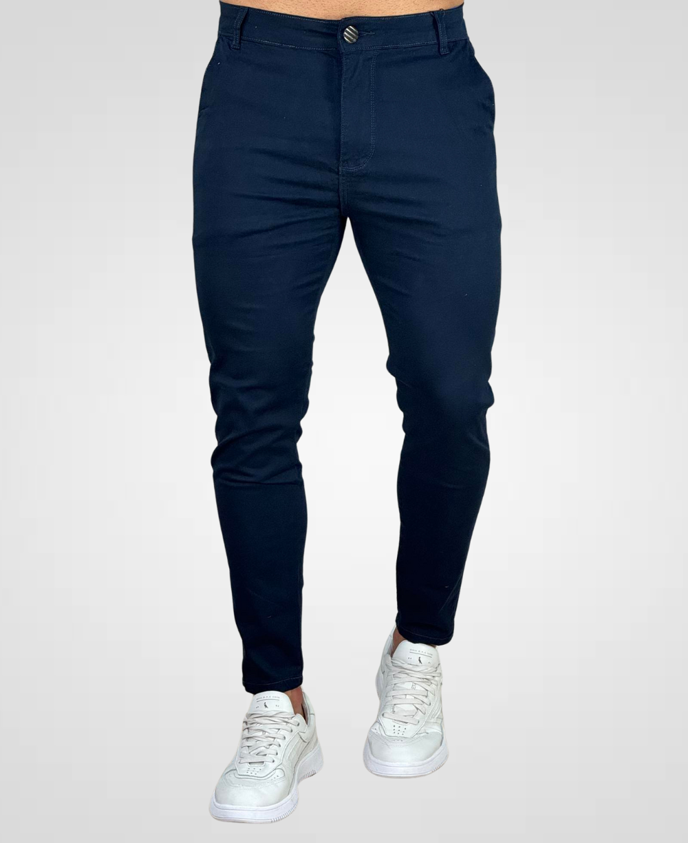 Calça Alfaiataria Sarja Azul Masculina Super Skinny - Codi Jeans