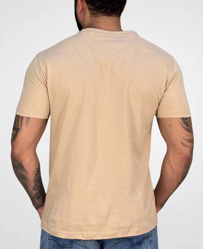 Kit 2 Camisetas Caqui e Azul Marinho Masculino Básica - Tommy Hilfiger