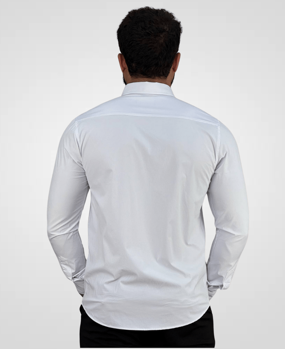 Camisa Social Branco Tecnológica Impermeável-Paladho's