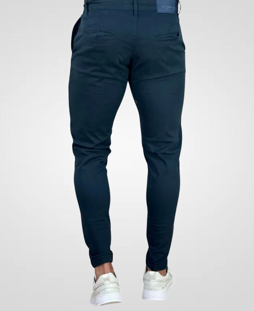 Calça Alfaiataria Azul Escura Masculina Skinny - Jay Jones