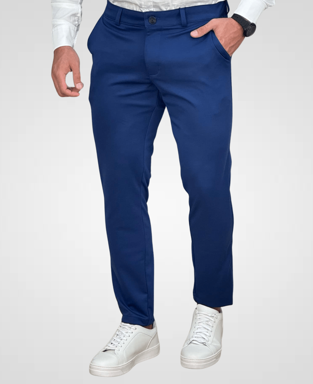 Calça Alfaiataria Azul Royal Masculina Slim - Guilherme Soul