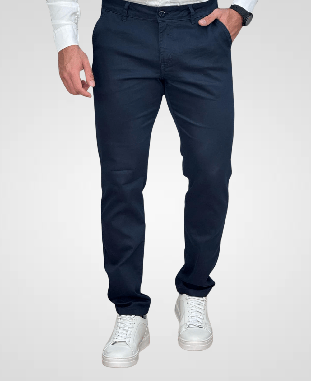Calça Alfaiataria Azul Marinho Masculina Slim - Paladho´s Jeans Wear