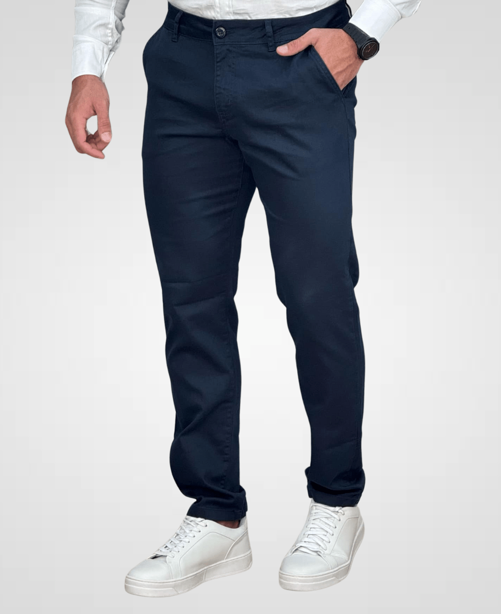 Calça Alfaiataria Azul Marinho Masculina Slim - Paladho´s Jeans Wear