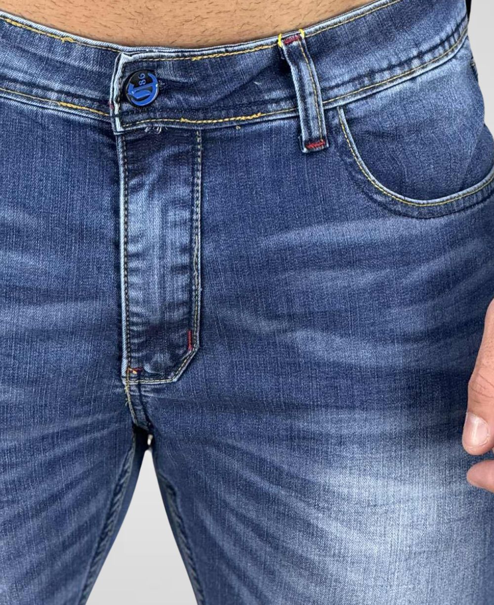 Calça Jeans Mescla Escura Masculina Super Skinny -City Denim