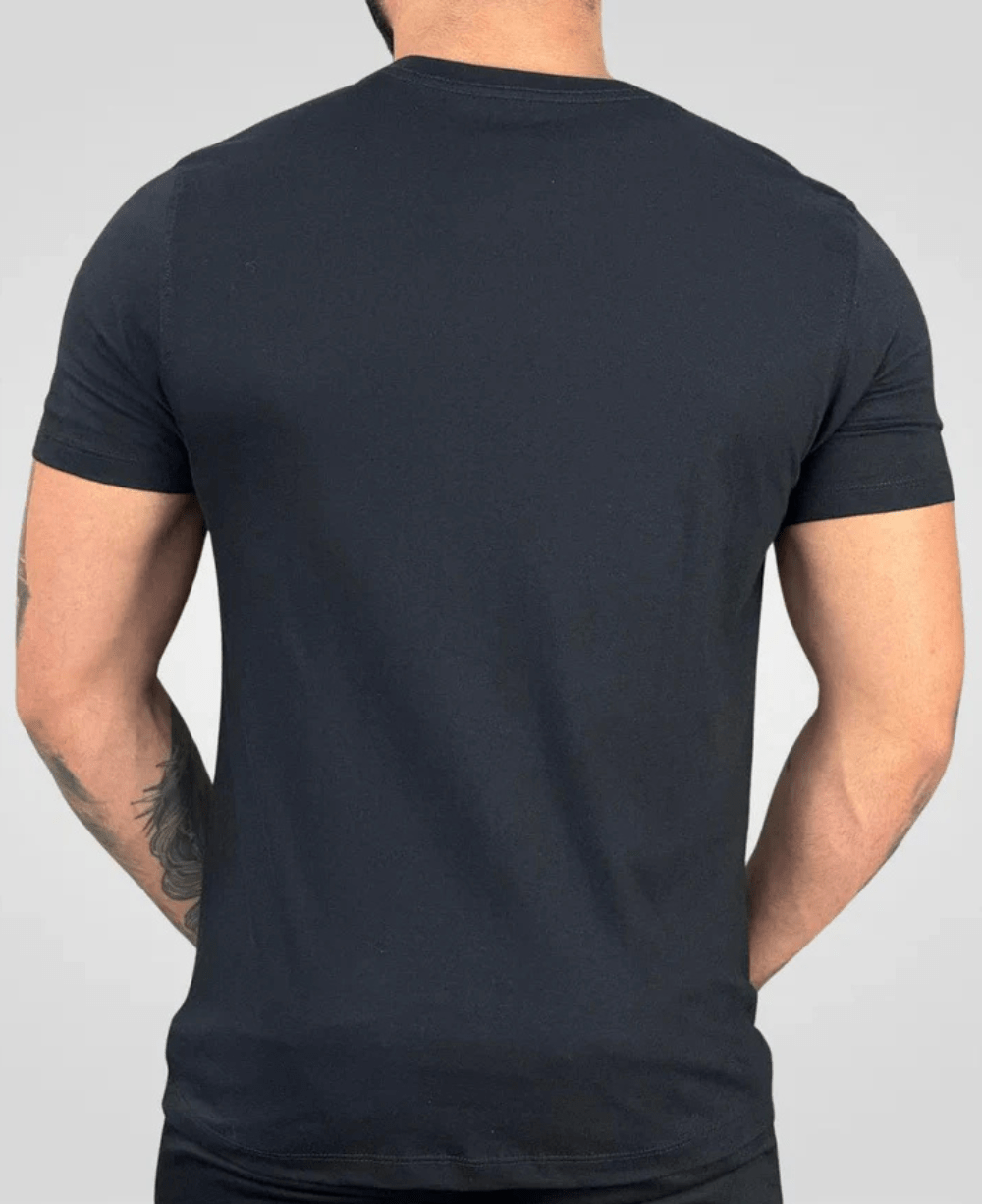 Camiseta Preto Masculina Malha Regular - Aramis