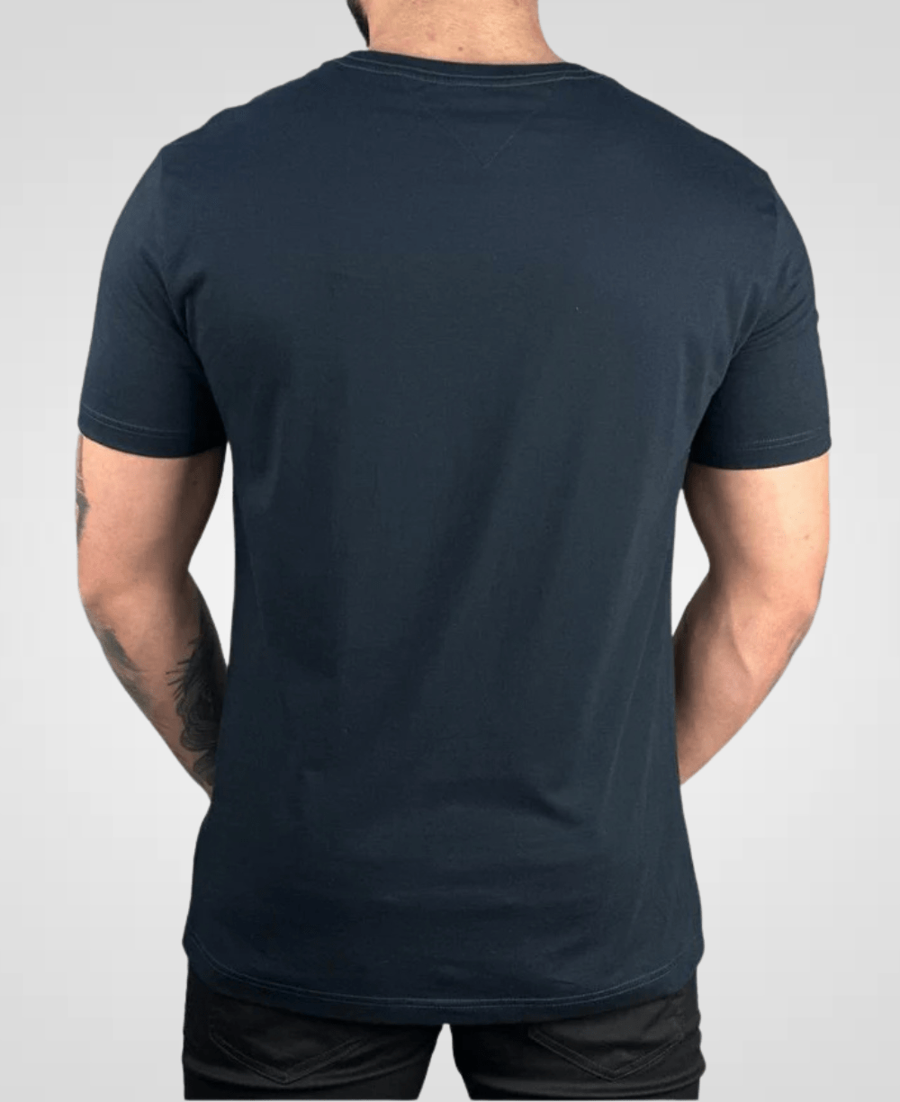 Camiseta Azul Marinho Masculina Logo no Peito - Tommy Hilfiger