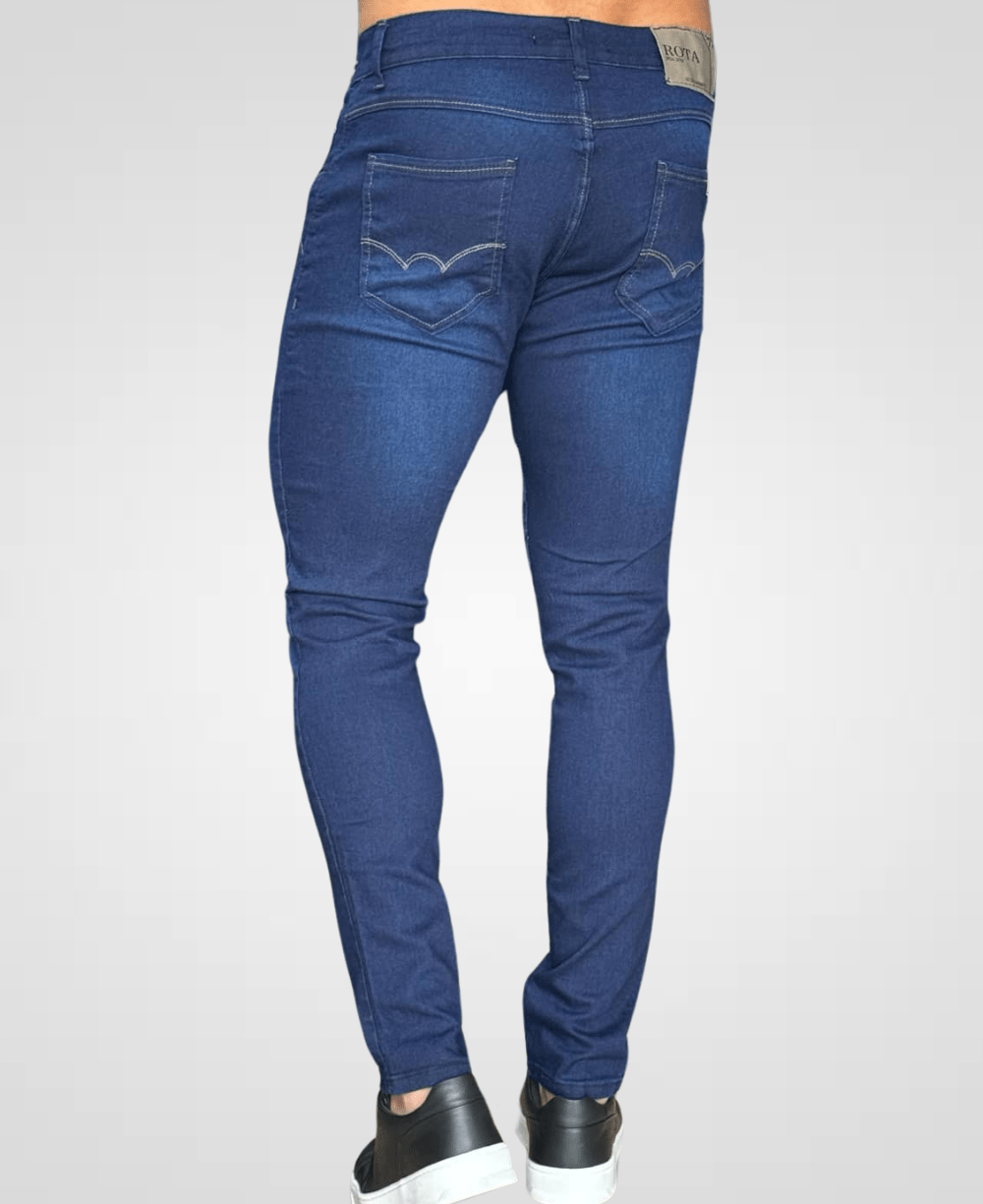 Calça Jeans Azul Masculina Super Skinny - Rota 77