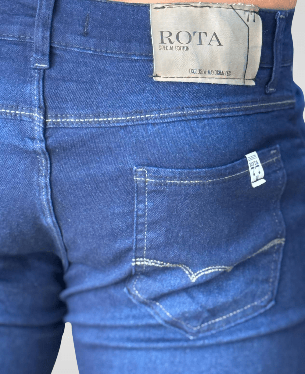 Calça Jeans Azul Masculina Super Skinny - Rota 77