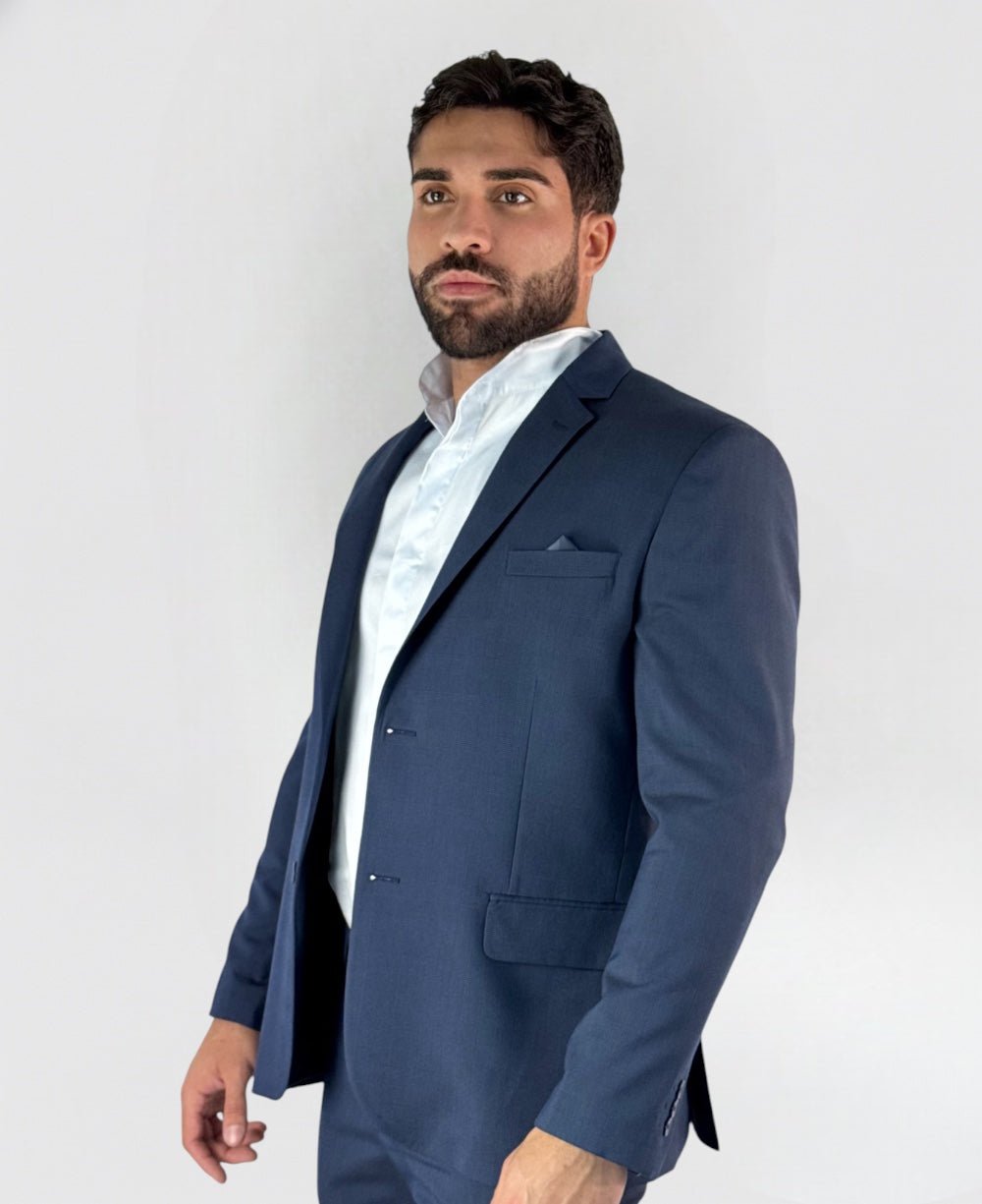 Blazer Alfaiataria Xadrez Marinho Slim - Guilherme Soul