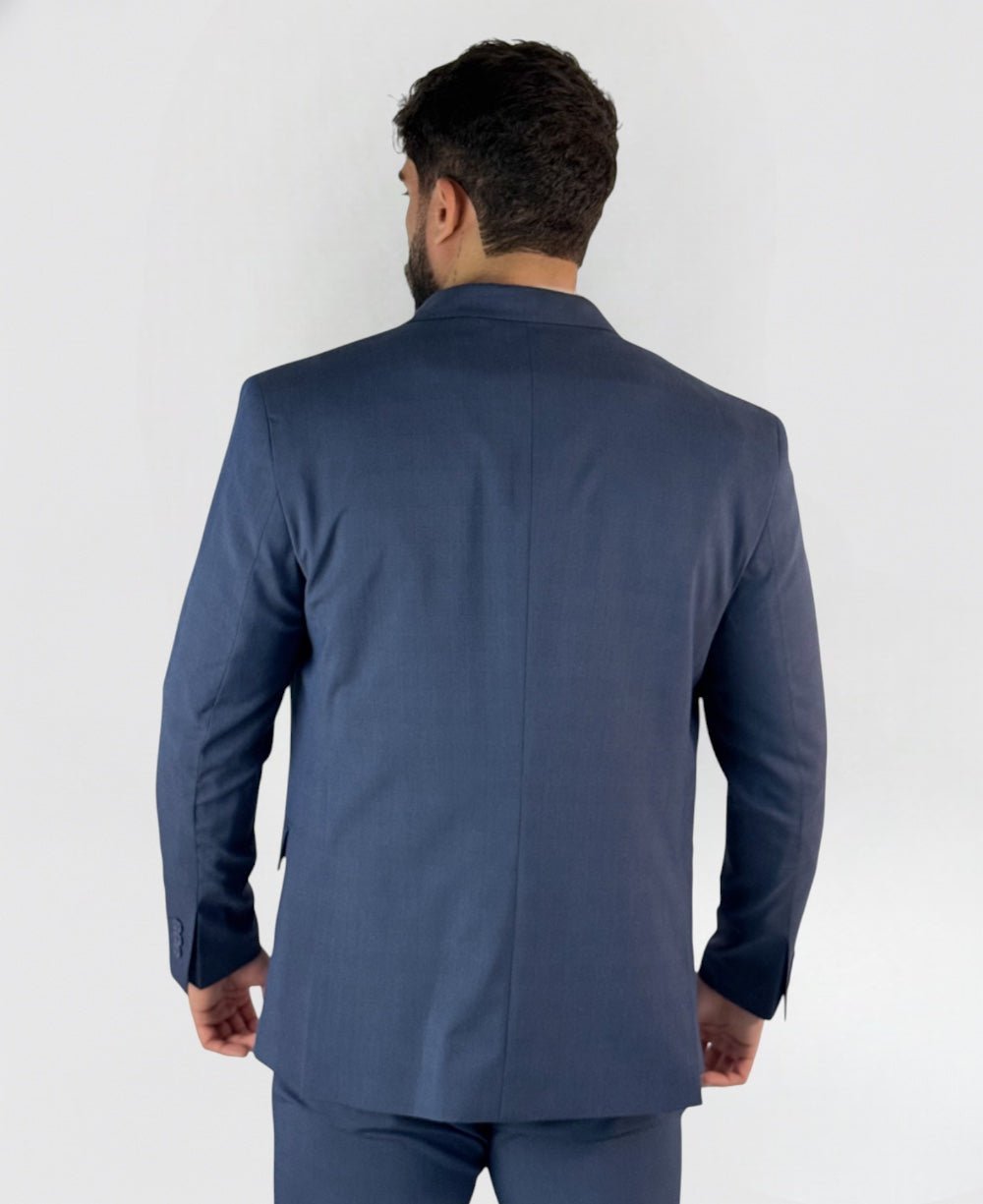 Blazer Alfaiataria Xadrez Marinho Slim - Guilherme Soul