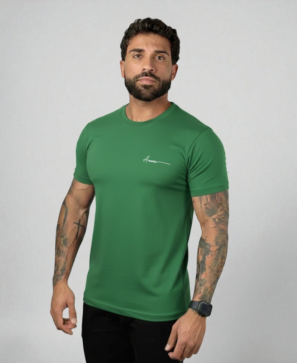 Camiseta Masculina Verde Malha Regular - Aramis