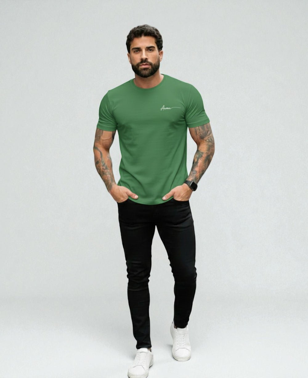 Camiseta Masculina Verde Malha Regular - Aramis