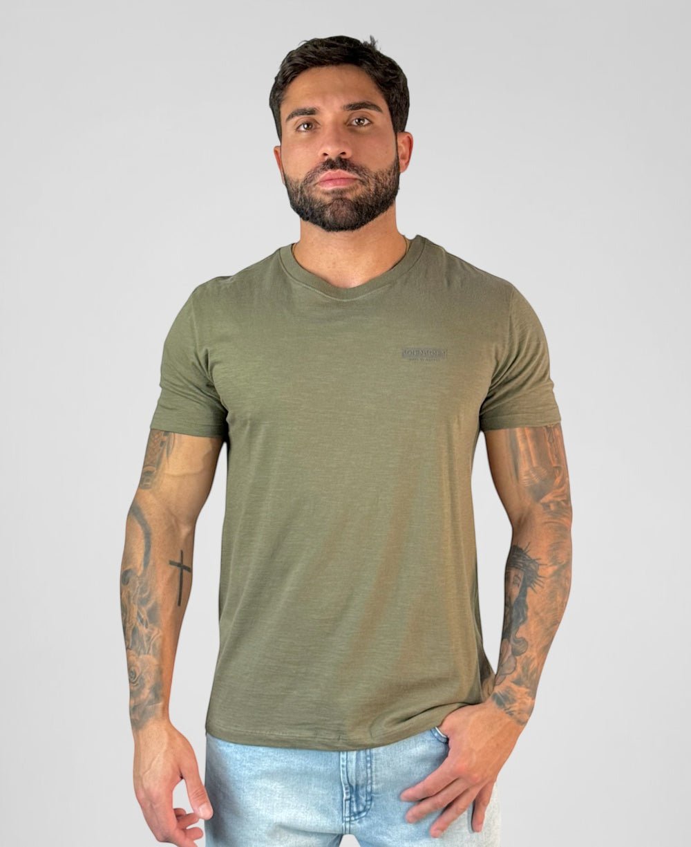 Camiseta T-Shirt Sl Flame Verde Militar - John John