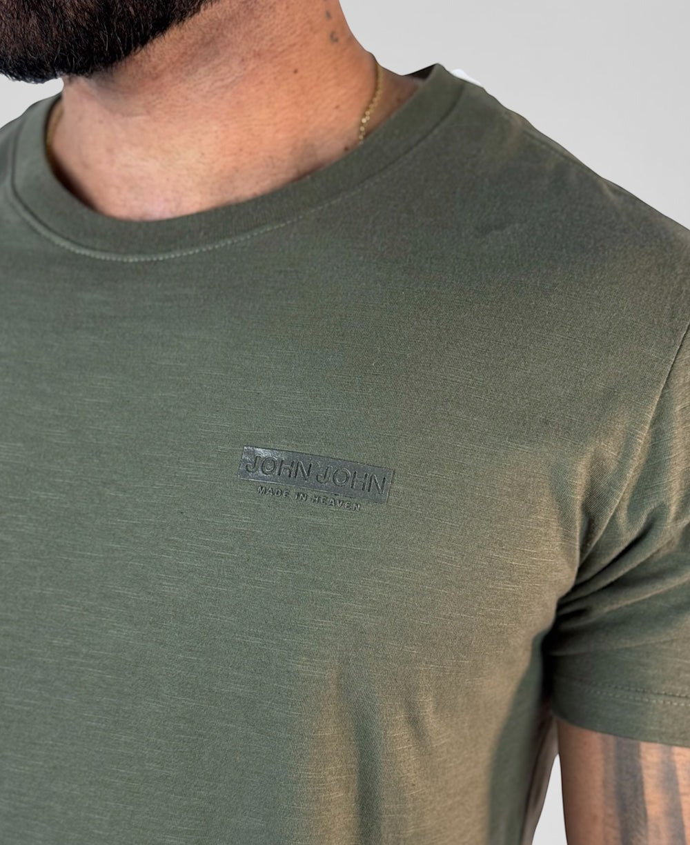 Camiseta T-Shirt Sl Flame Verde Militar - John John