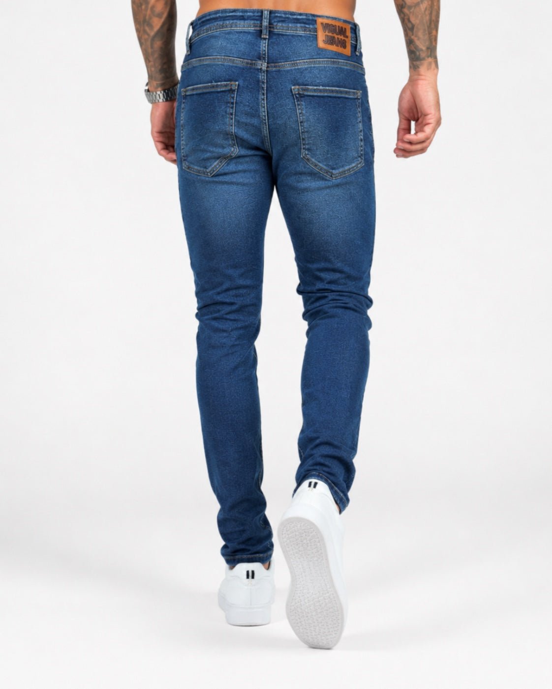 Calça Jeans Azul Medio Masculino Skinny - Visual Jeans