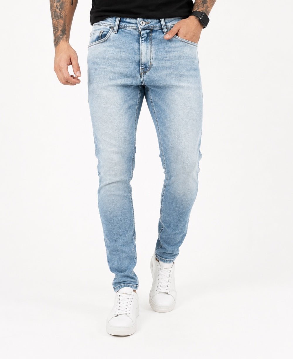 Calça Jeans Azul Claro Maculino Skinny - Visual Jeans