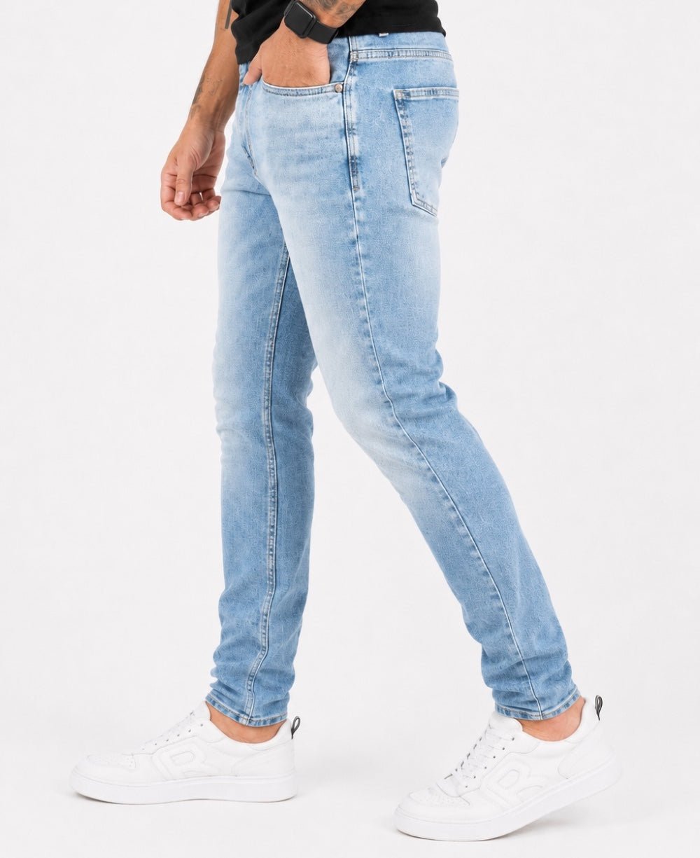 Calça Jeans Azul Claro Maculino Skinny - Visual Jeans