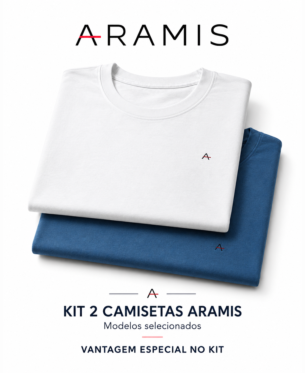 KIT 2 CAMISETAS - ARAMIS