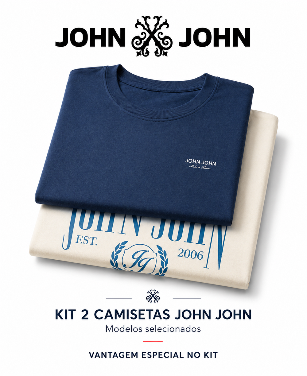 KIT 2 CAMISETAS - JOHN JOHN 1