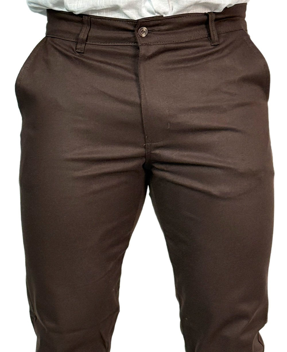 Calça Chino Marrom Masculina Premium -  Aramis