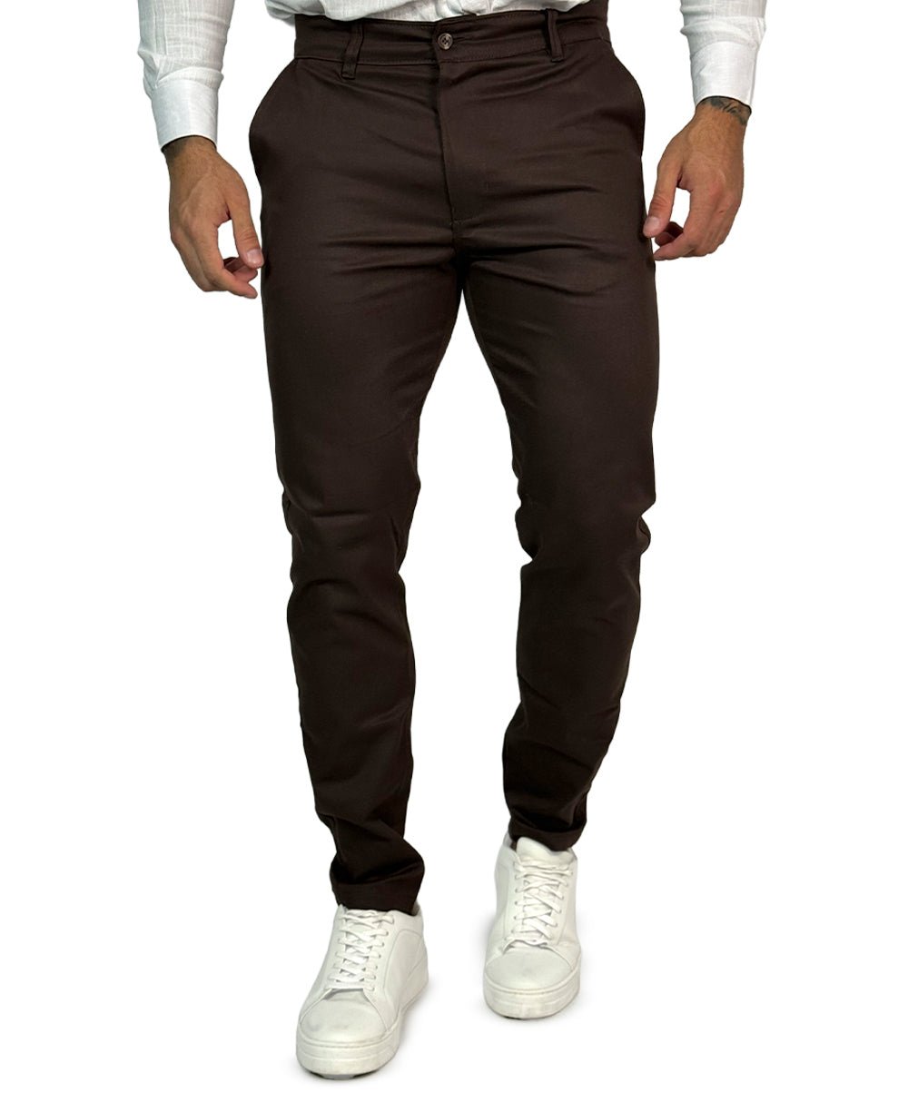 Calça Chino Marrom Masculina Premium -  Aramis