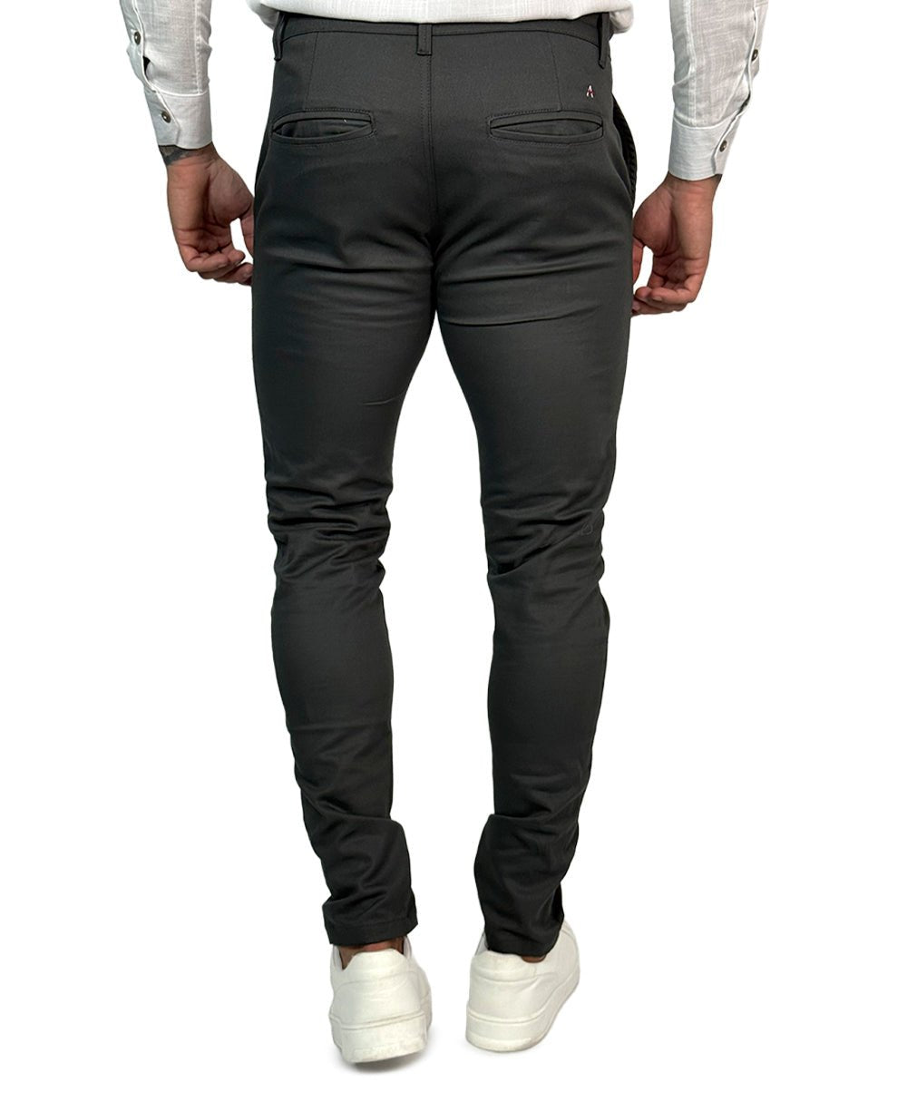 Calça Chino Cinza Chumbo Masculina Premium - Aramis