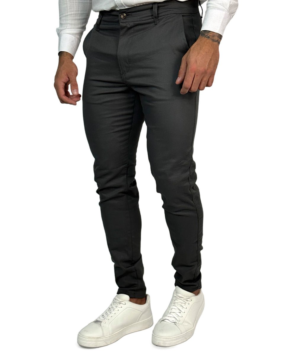 Calça Chino Cinza Chumbo Masculina Premium - Aramis