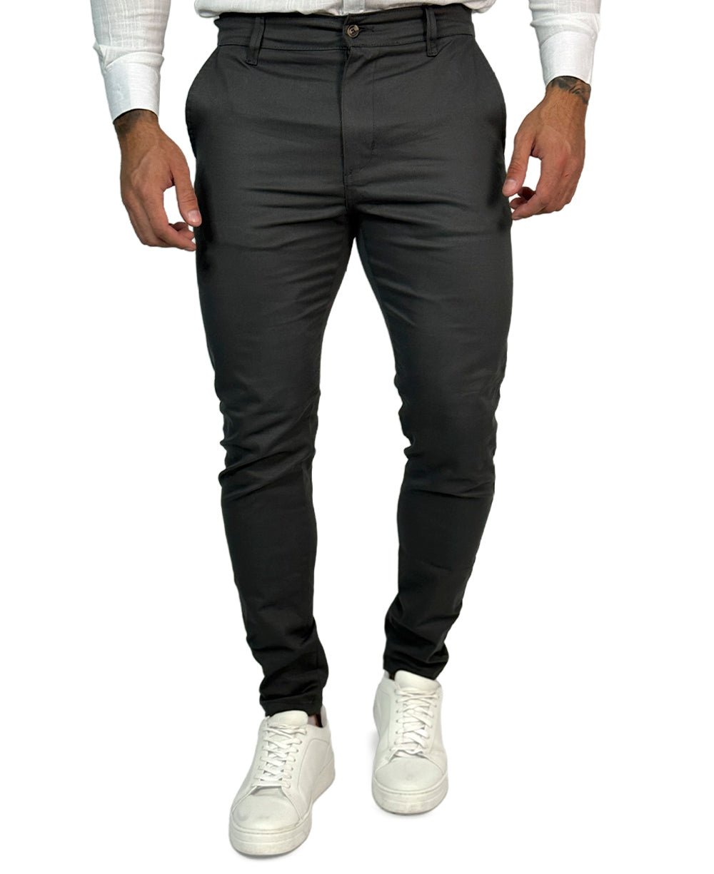Calça Chino Cinza Chumbo Masculina Premium - Aramis