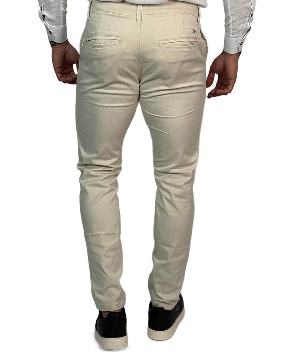 Calça Chino Bege Masculina Premium - Aramis