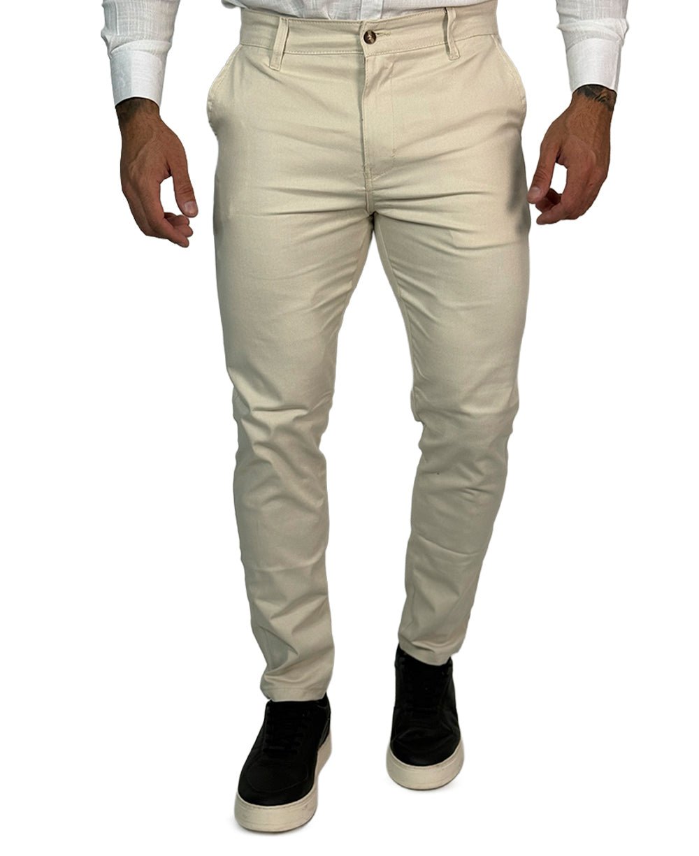 Calça Chino Bege Masculina Premium - Aramis